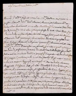 Lettera di Guarnacci, Mario a Venuti, Benvenuto Giuseppe