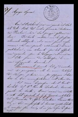 Lettera di Corradi, Alfonso a Cittadella, Luigi Napoleone