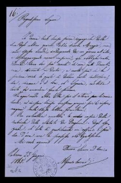 Lettera di Corradi, Alfonso a Cittadella, Luigi Napoleone