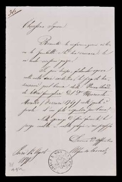 Lettera di Corradi, Alfonso a Cittadella, Luigi Napoleone