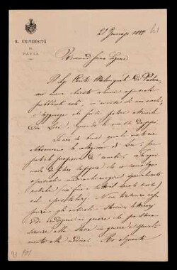 Lettera di Corradi, Alfonso a Cittadella, Luigi Napoleone