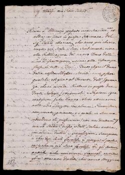 Lettera di Guarnacci, Mario a Venuti, Benvenuto Giuseppe
