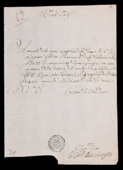 Lettera di Bentivoglio, Marco Cornelio