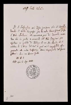 Lettera di Perrone, Giovanni a Pacifici, Luca