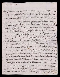 Lettera di Guarnacci, Mario a Venuti, Benvenuto Giuseppe