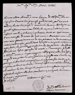 Lettera di Guarnacci, Mario