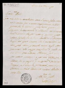 Lettera di Bentivoglio, Marco Cornelio a Bentivoglio, Luigi