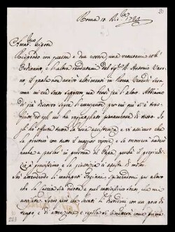 Lettera di Bentivoglio, Marco Cornelio a Bentivoglio, Guido